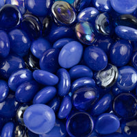 Glass Nuggets 16-20mm Blue Mix