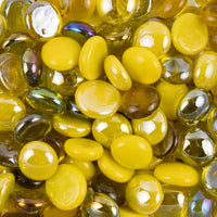 Glass Nuggets 16-20mm Yellow Mix