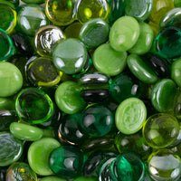 Glass Nuggets 16-20mm Green Mix