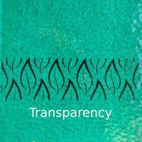 Glasplaat Cyaan Gehamerd