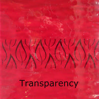 Glasplaat Diep Scharlaken Golvend