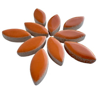 Mosaiksteinen Elipsenform 25mm Orange