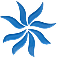 Gewellte Blütenblätter Luft Blau