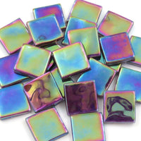 Crystal Wavy Irisierend 20mm Brombeer Lila