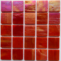 Glasmosaik Tiffany-Glas 20mm Kürbis Irisierend