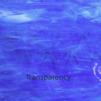 Glass Plate Deep Blue Water Misty