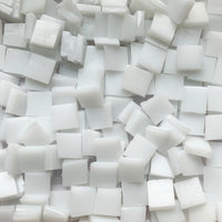 Glacier Tiffany Glass Mosaic 10mm White
