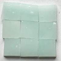 Detailansicht von Tiffany Glacier Eisblau mit neun Glasplättchen