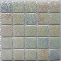 Iridescent Glass Mosaic 20mm Oyster
