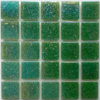 Glasmozaiek Iriserend 20mm Diepgroen