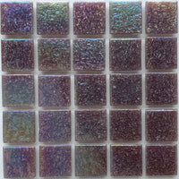 Iridescent Glass Mosaic 20mm Mangosteen