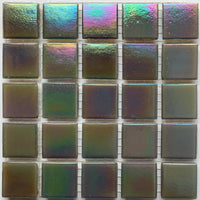 Verre Mosaique - glass mosaic -Glasmosaik-glasmozaïek-Glasmozaiek Iriserend 20mm Mistkristal - mosaicshop