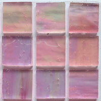 Verre Mosaique - glass mosaic -Glasmosaik-glasmozaïek-Glasmozaiek Tiffany Glacier 20mm Roze - mosaicshop