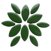 Verre Mosaique - glass mosaic -Glasmosaik-glasmozaïek-Ottoman Bloemblaadjes Dennegroen - mosaicshop