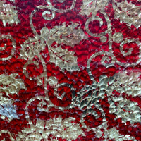 Verre Mosaique - glass mosaic -Glasmosaik-glasmozaïek-Safety Glass Bloem Rood/Goud - mosaicshop