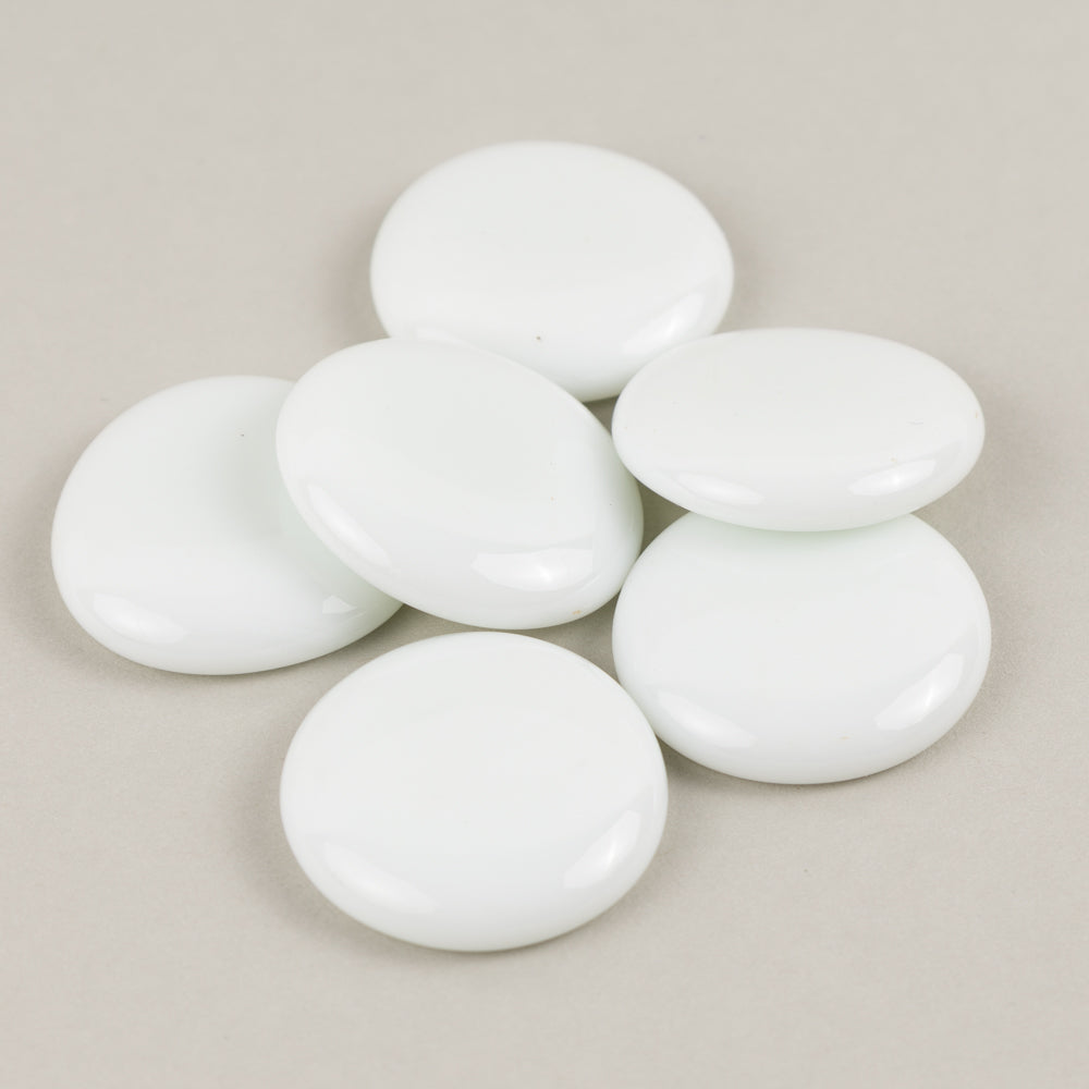 Glasdruppels XL  30-36mm Wit