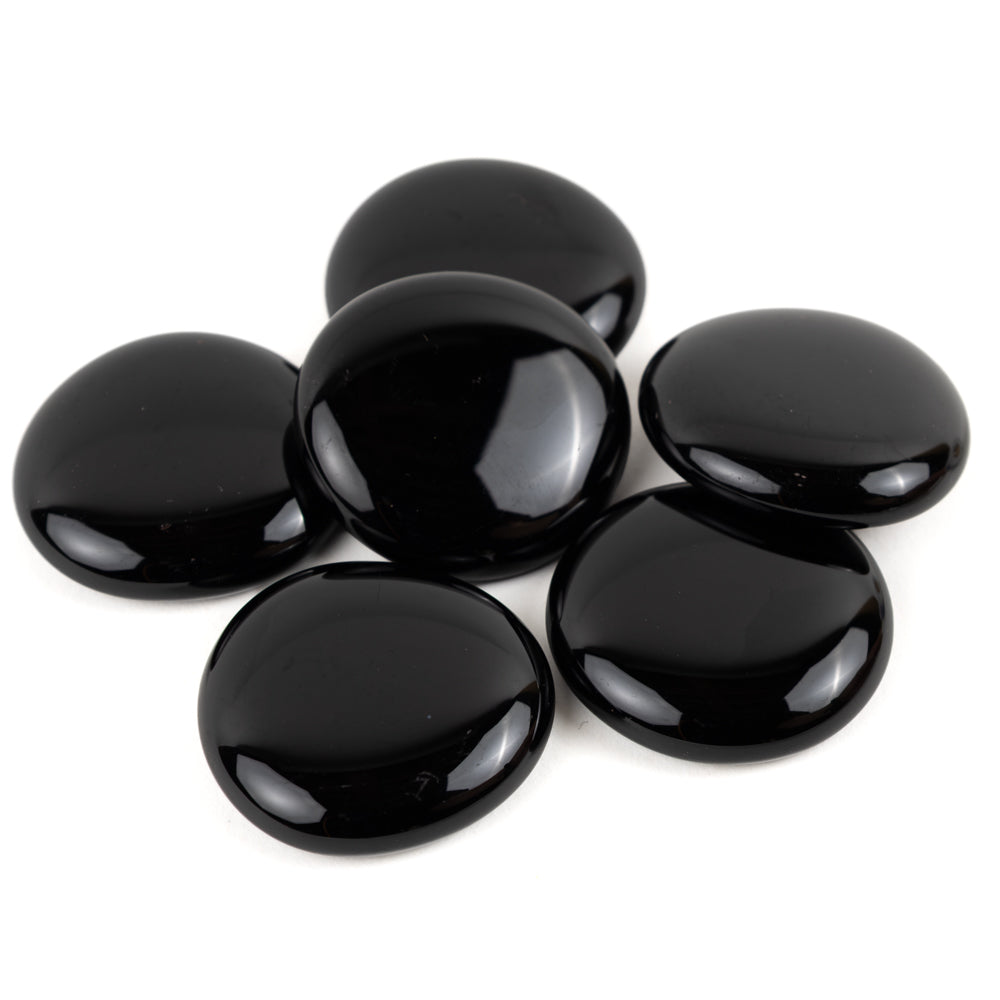 Glasdruppels XL  30-36mm Zwart