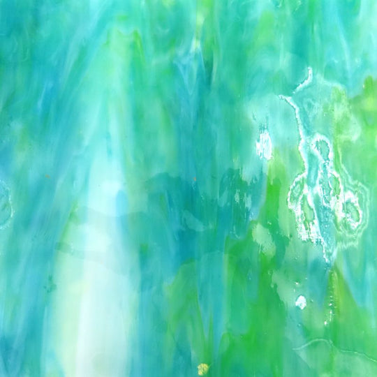 Glasplatte Meeresgrün Marmoriert