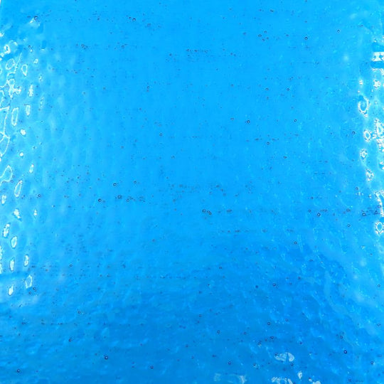 Glasplatte Türkis Gehämmert