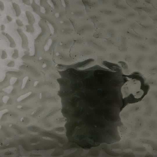 Glasplatte Graue Wellen