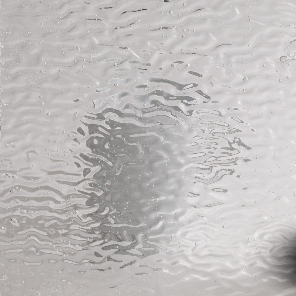Glass Plate Crystal Clear Wavy