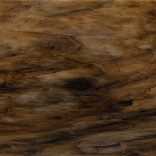 Glass Plate Deep Brown Marble