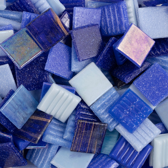 Glass Mosaic Sky Mix 20mm