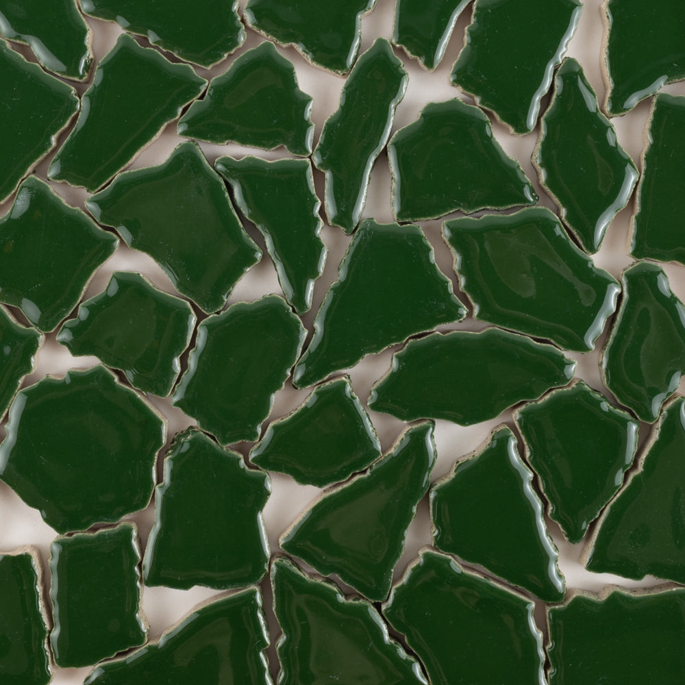 Keramik Mosaik Puzzle  Weiß