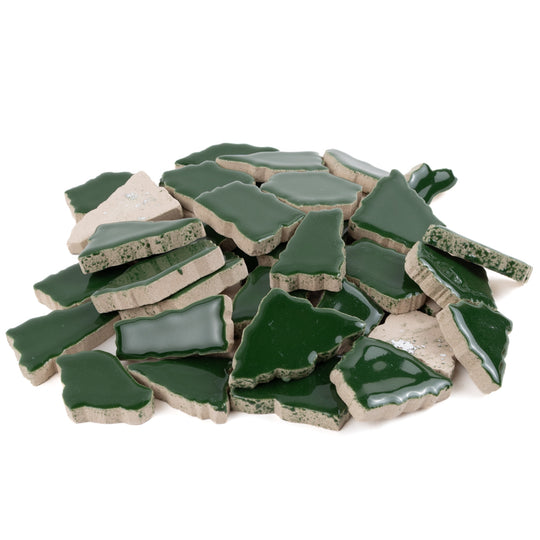 Keramik Mosaik Puzzle  Weiß