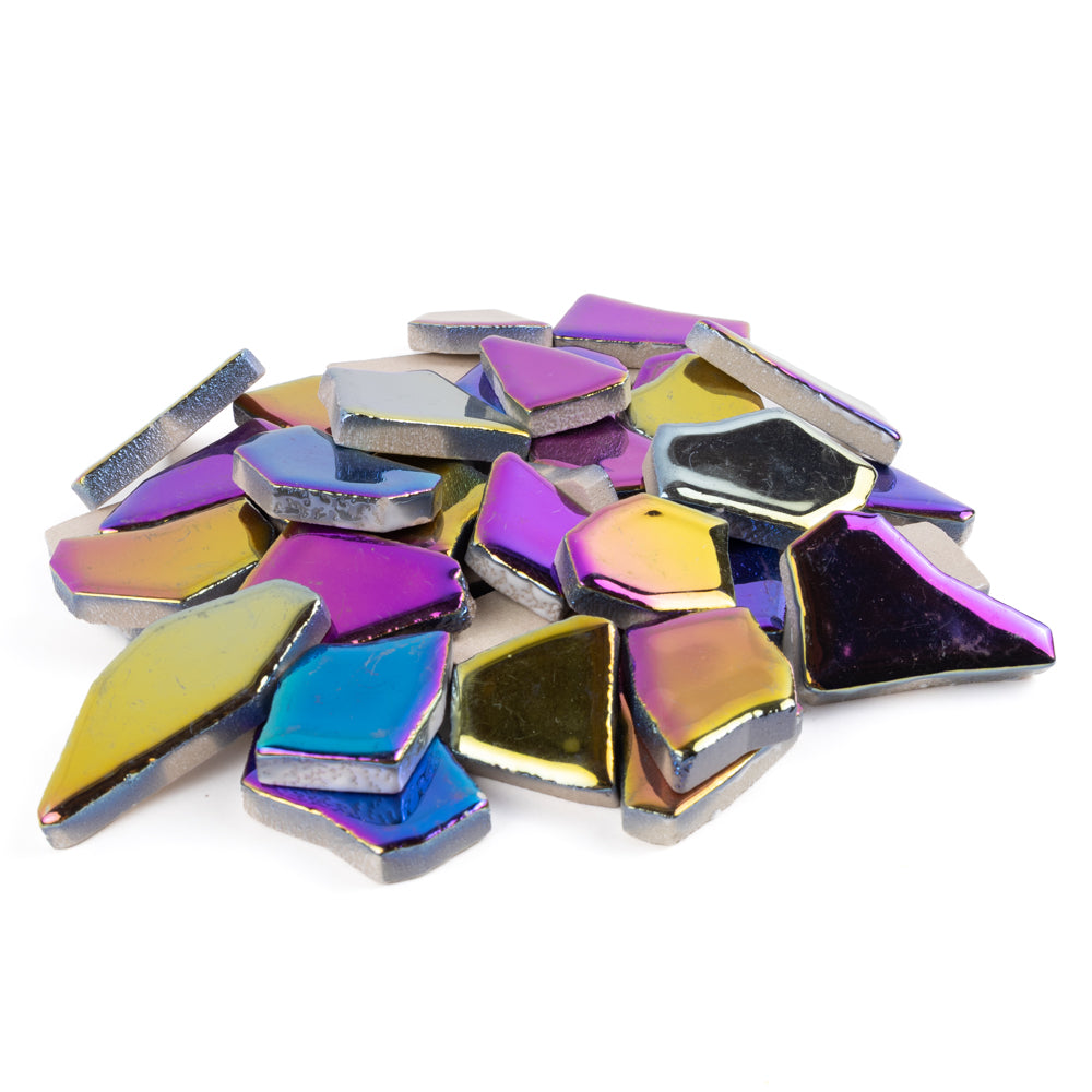 Keramik Mosaik Puzzle  Weiß