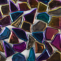 Keramik Mosaik Puzzle  Weiß