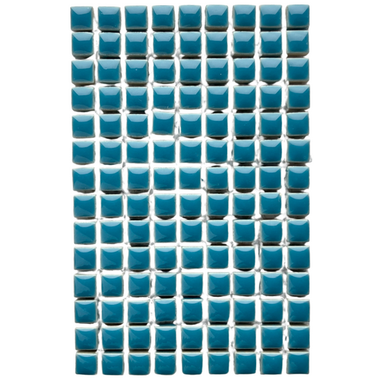 Mini Glazed Ceramic 10mm  Blue