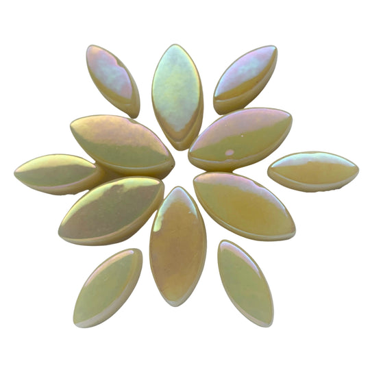 Mosaiksteinen Elipsenform Perle Glas  Albast