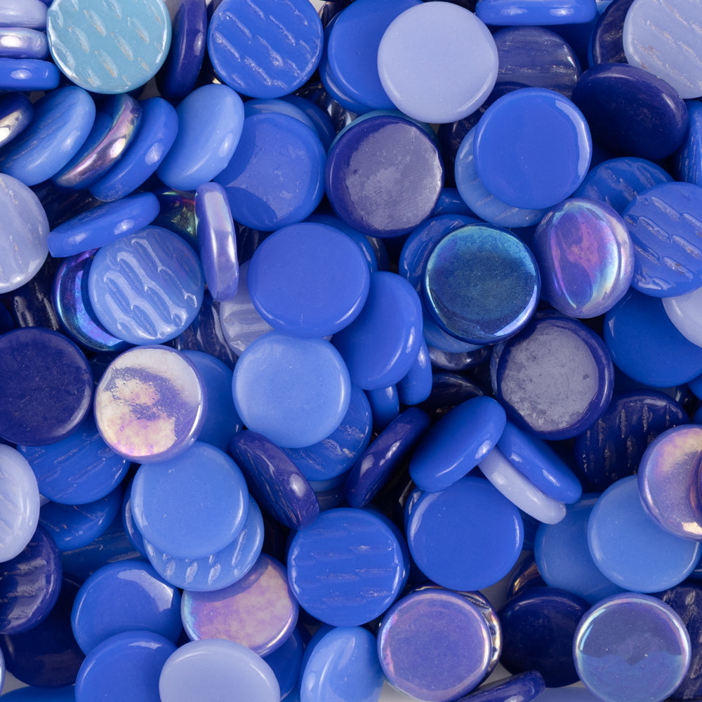 Glas-Pastillen 18mm Blaumix