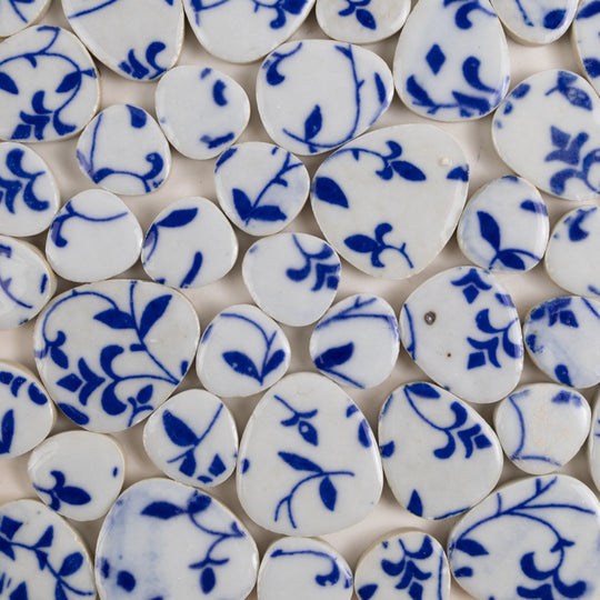 Pebbles  Blue Scroll (Loose)