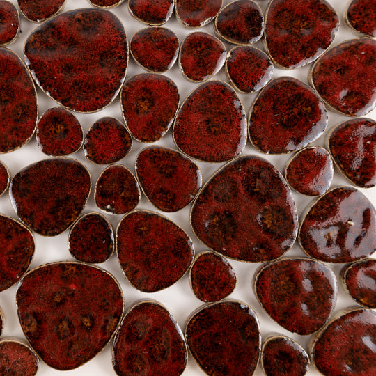Kieselmosaik Weinrot (lose)