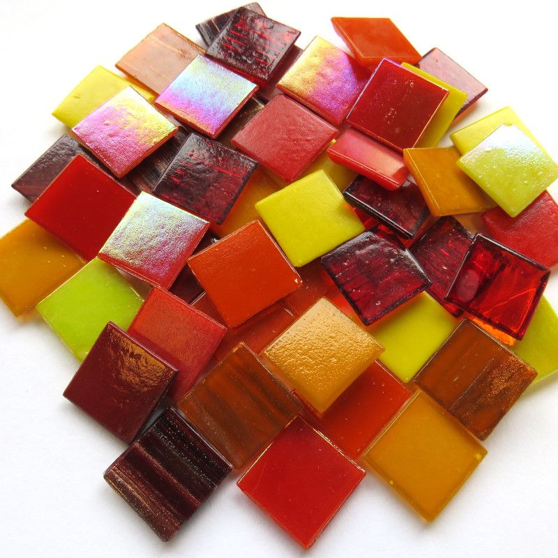 Glass Mosaic Summer Mix 20mm