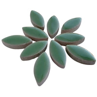 Mosaiksteinen Elipsenform 25mm  Jade