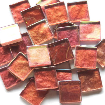 Crystal Wavy Iridescent 20mm Crimson