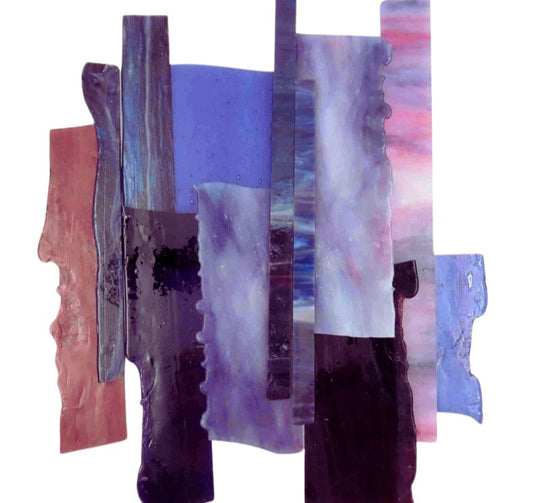 Glasscherven XL Violet