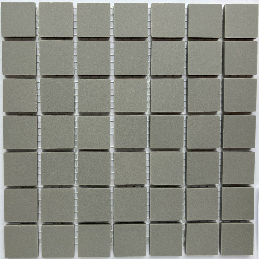 Winckelmans Ardoise – matte Mosaikfliesen im Format 20x20 mm auf Netz