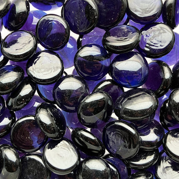 Gemas de Vidrio 16-20mm Uva Oscura Cristal