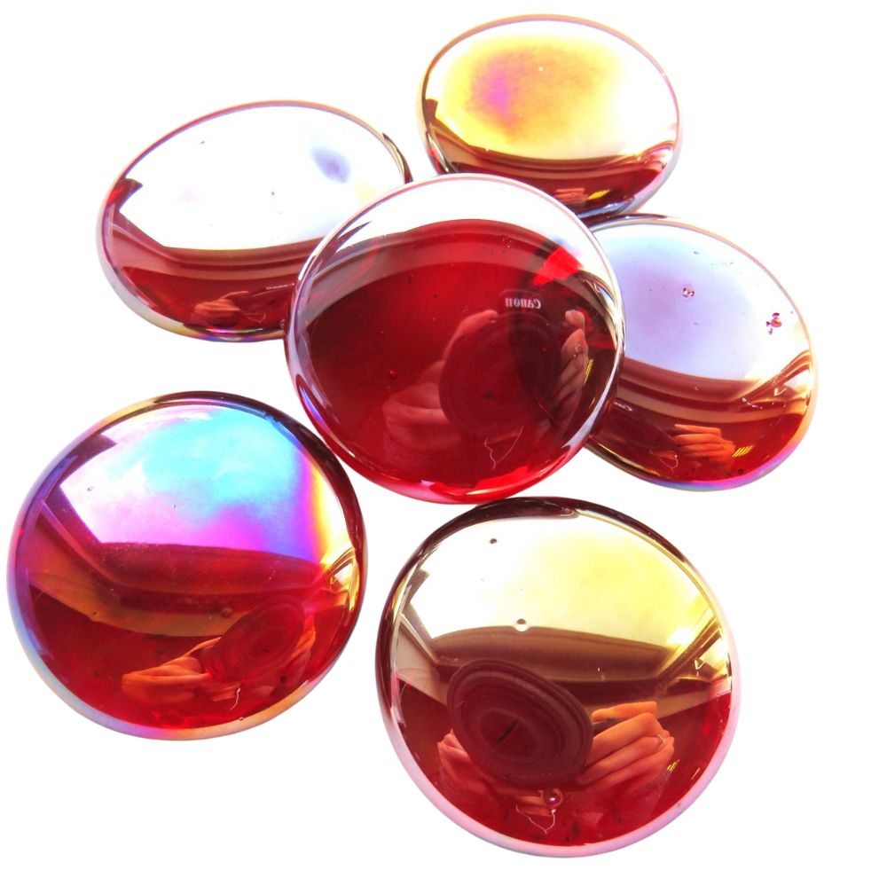 Glasnuggets XL 30-36mm Diamant Rot