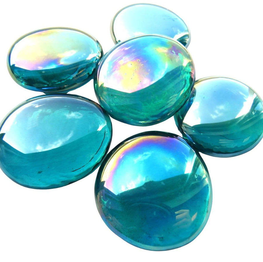 Billes de Verre XL 30-36mm  Cyan Diamant