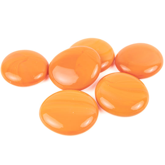 Glasdruppels XL  30-36mm Oranje