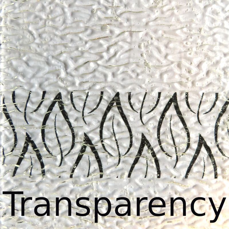 Glasplaat Kristalhelder Golvend