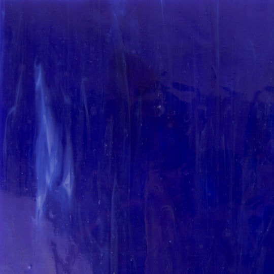 Glass Plate Deep Blue Marbled