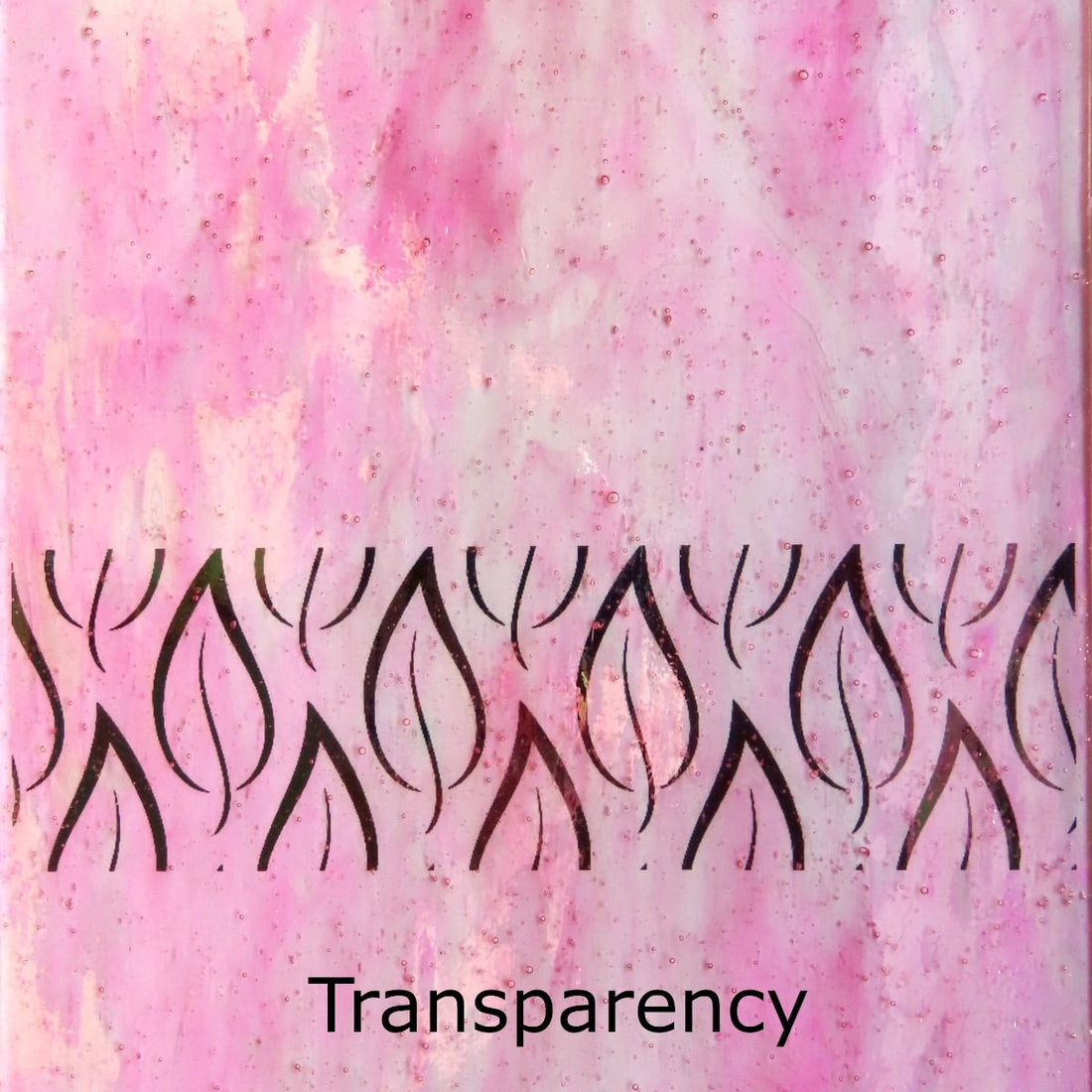 Glass Plate Cherry Blossom Iridescent