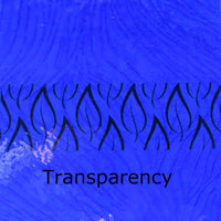 Glasplatte Kobalt Gewellt