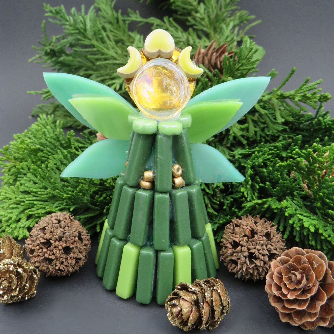 Weihnachtsengel Grün (3 Stück)